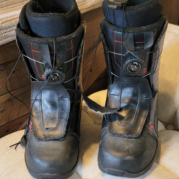 snowboard boots K2 RAIDER, INTUITION, BOA-TECHNOLOGY, flex 6/10 BLACK/red - Picture 2 of 3